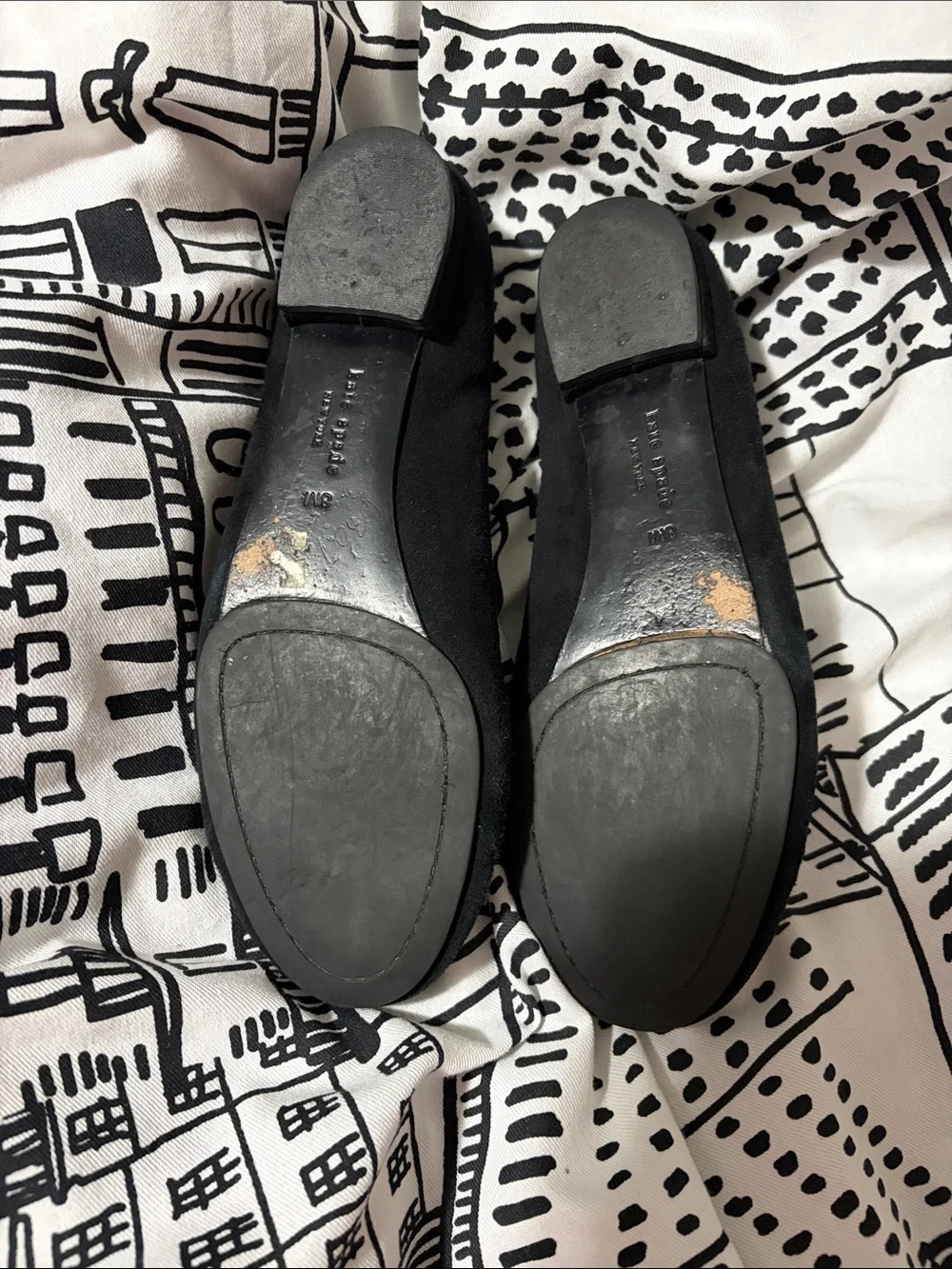 kate spade Black Suede Tassel Loafers